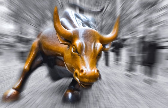 Wall Art - Tempered Glass 10108 Charging Bull