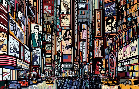 Wall Art - Tempered Glass 10121 Pop Art City