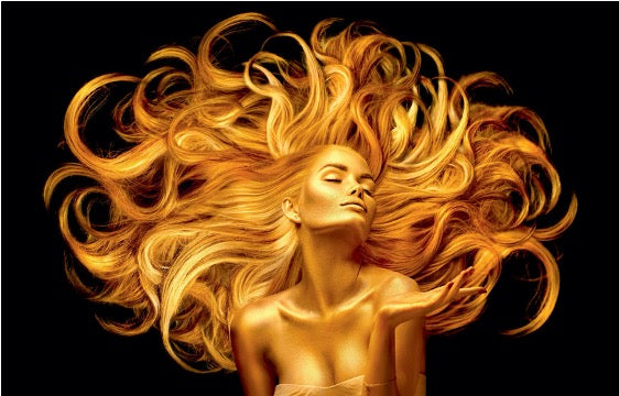 Wall Art - Tempered Glass 10221 Golden Hair Woman